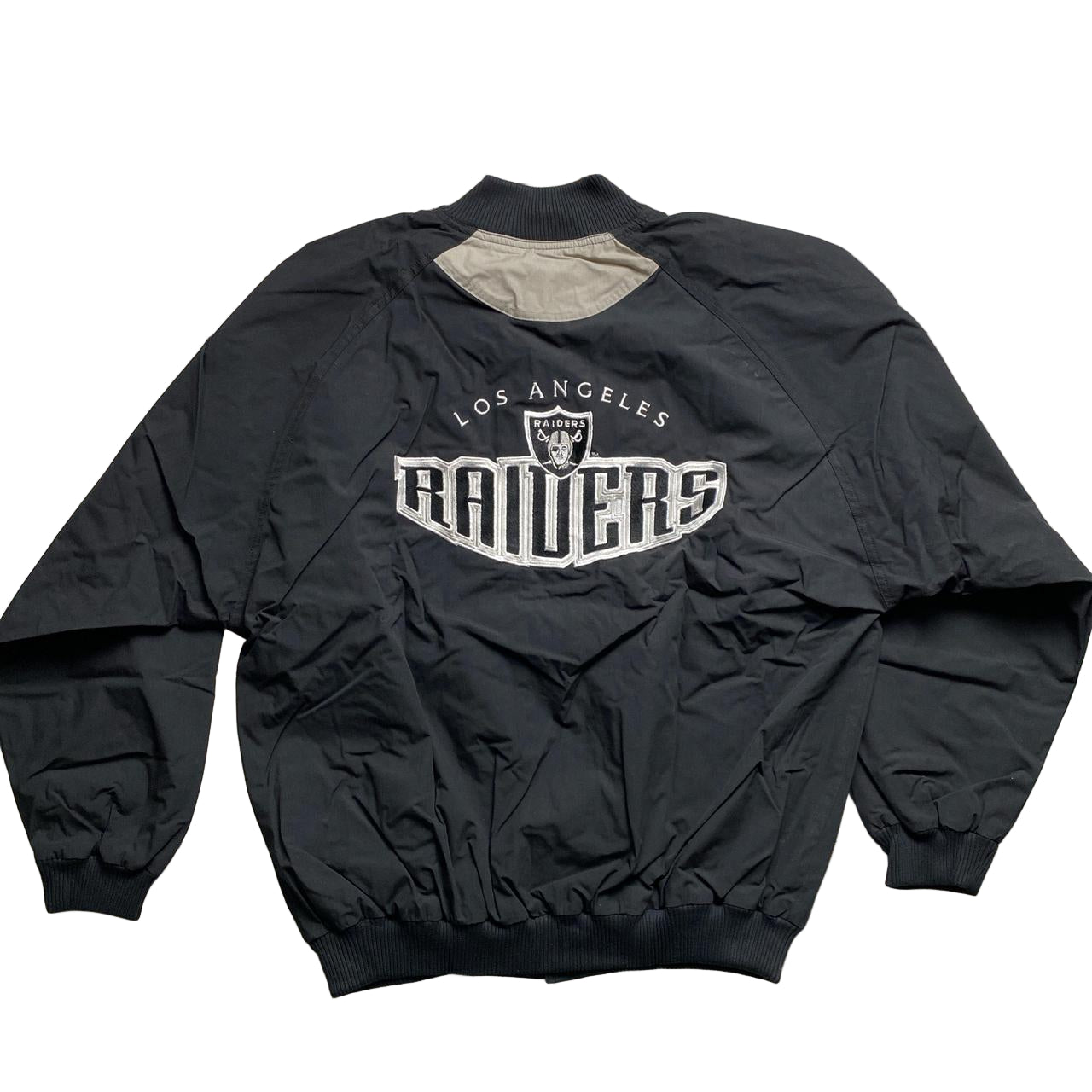 Los Angeles Raiders Reebok Vintage 90’s Black and White Bomber Jackets (M/L/XL)
