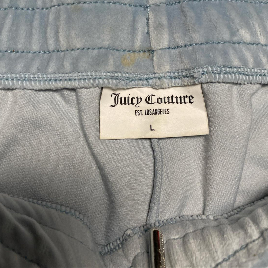 Juicy Couture Baby Blue Diamante Joggers ((L)