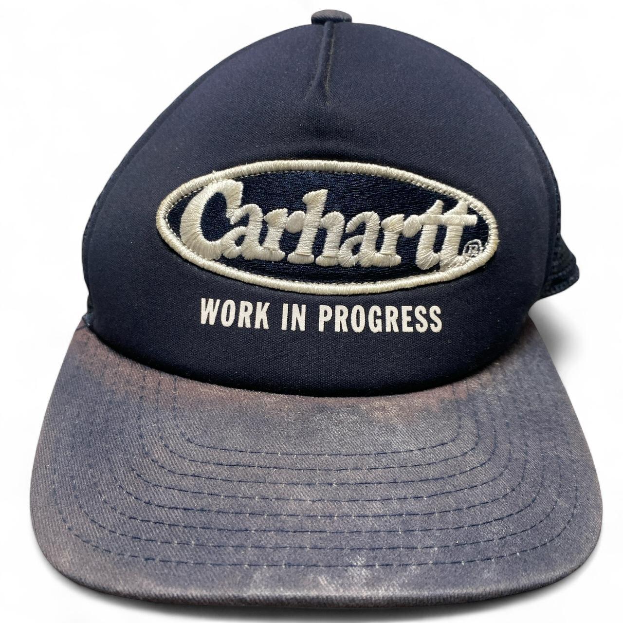 Carhartt Navy and White Trucker Cap