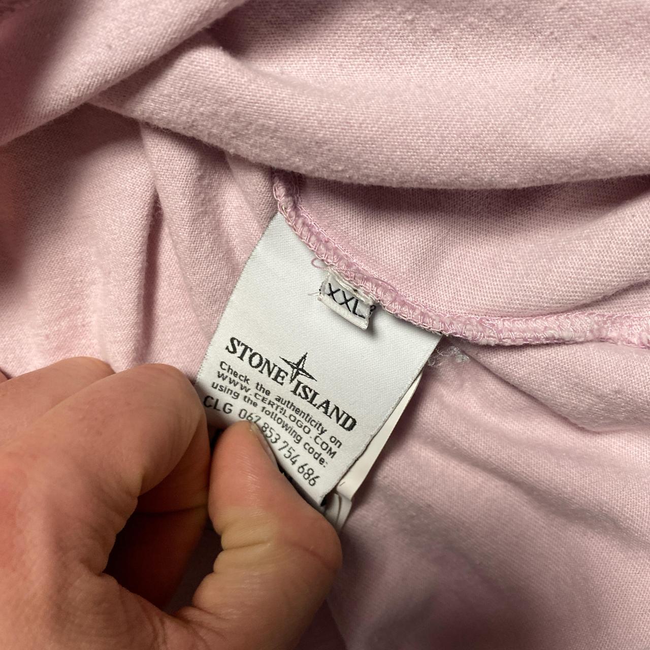 Stone Island Pink Long Sleeve T Shirt