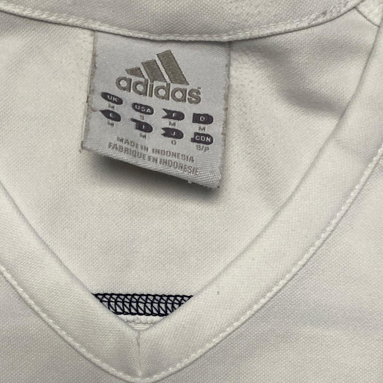 Adidas Climacool Vintage y2k White and Baby Blue Jersey T Shirt (M)