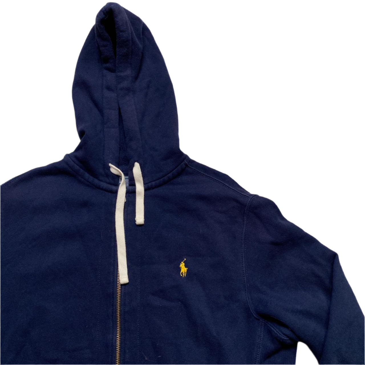Ralph Lauren Polo Navy and Yellow Pony Hoodie (L)