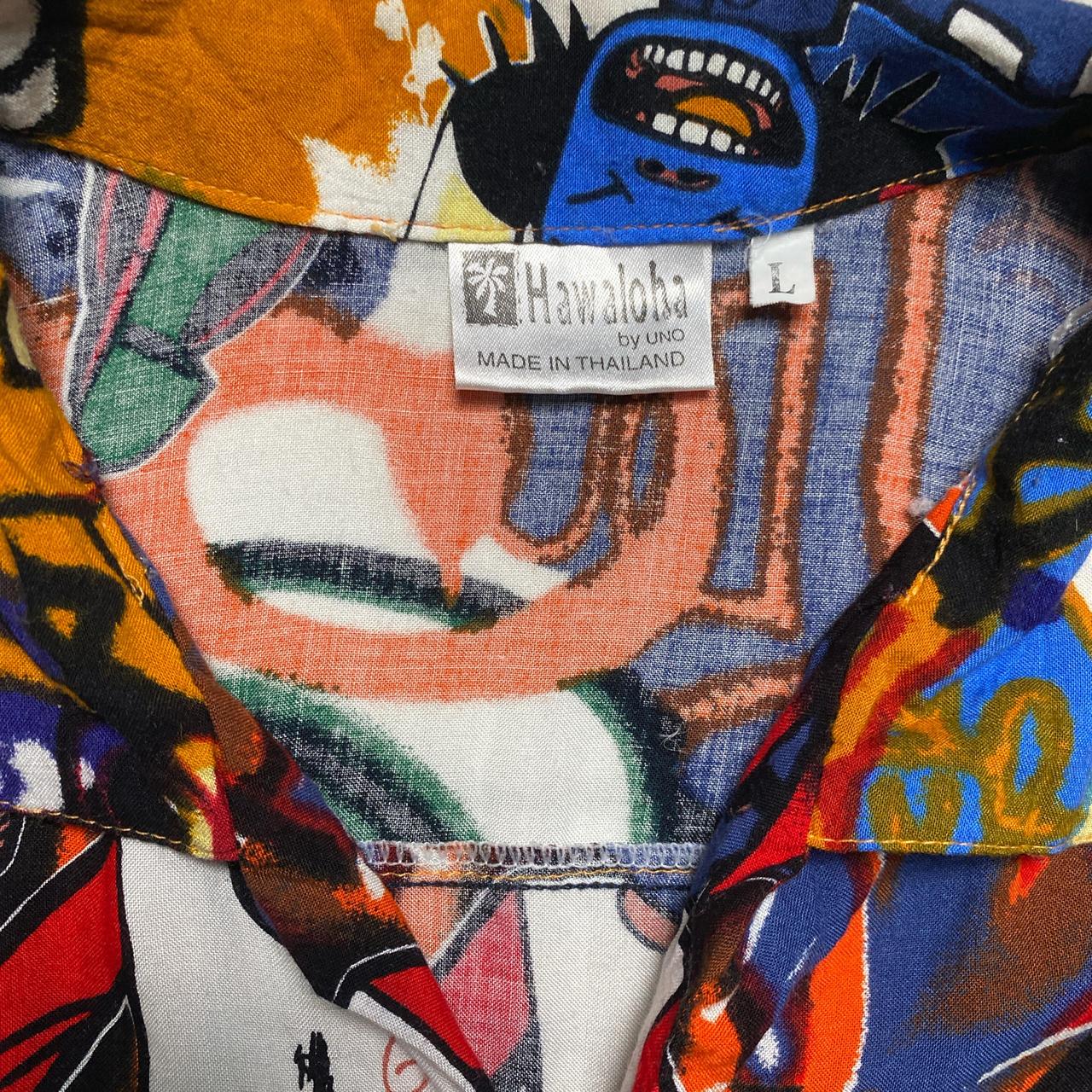 Gorilaz All Over Graffiti Print Short Sleeve Shirt (L)