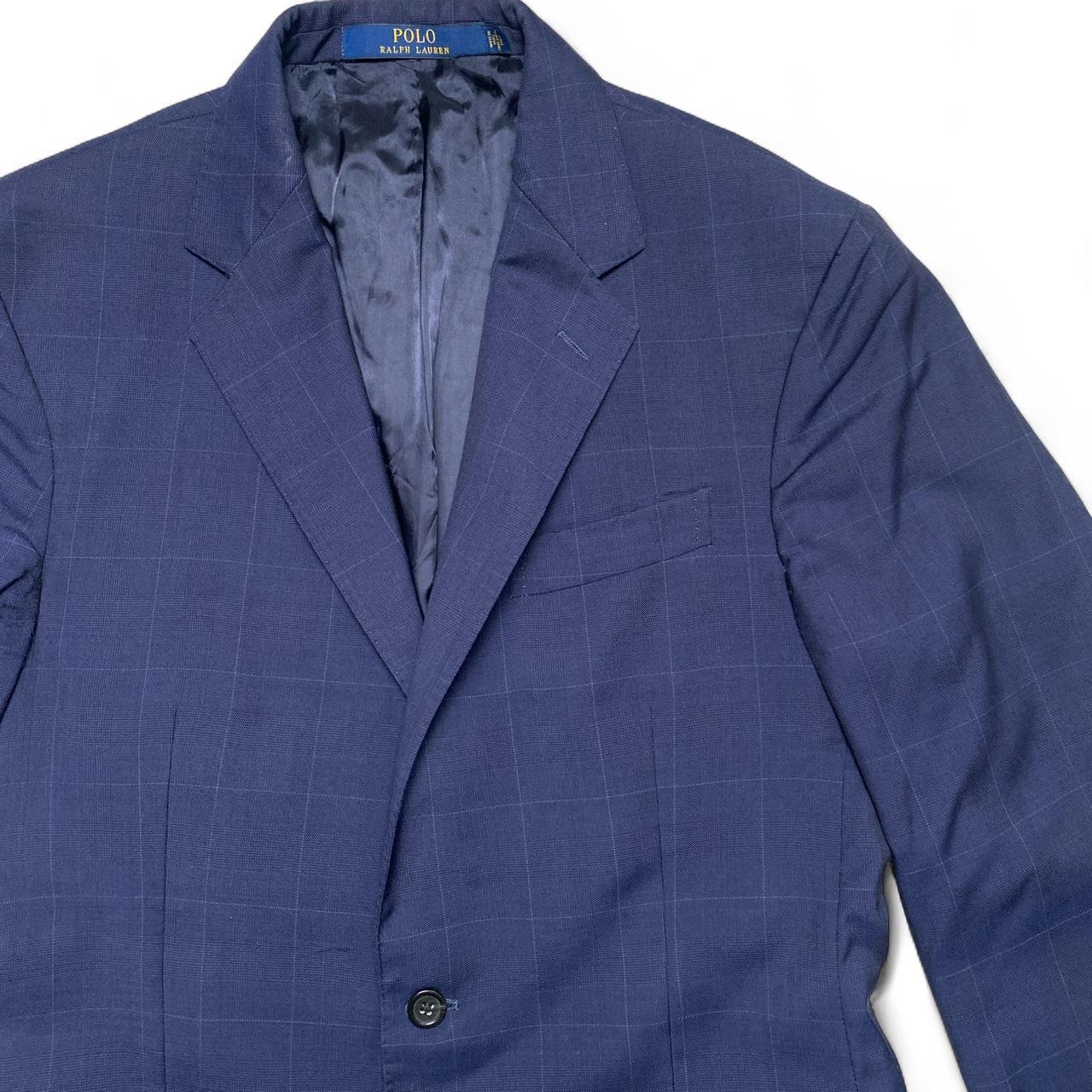 Polo Ralph Lauren Navy Pin Striped Full Two Piece Suit (M)