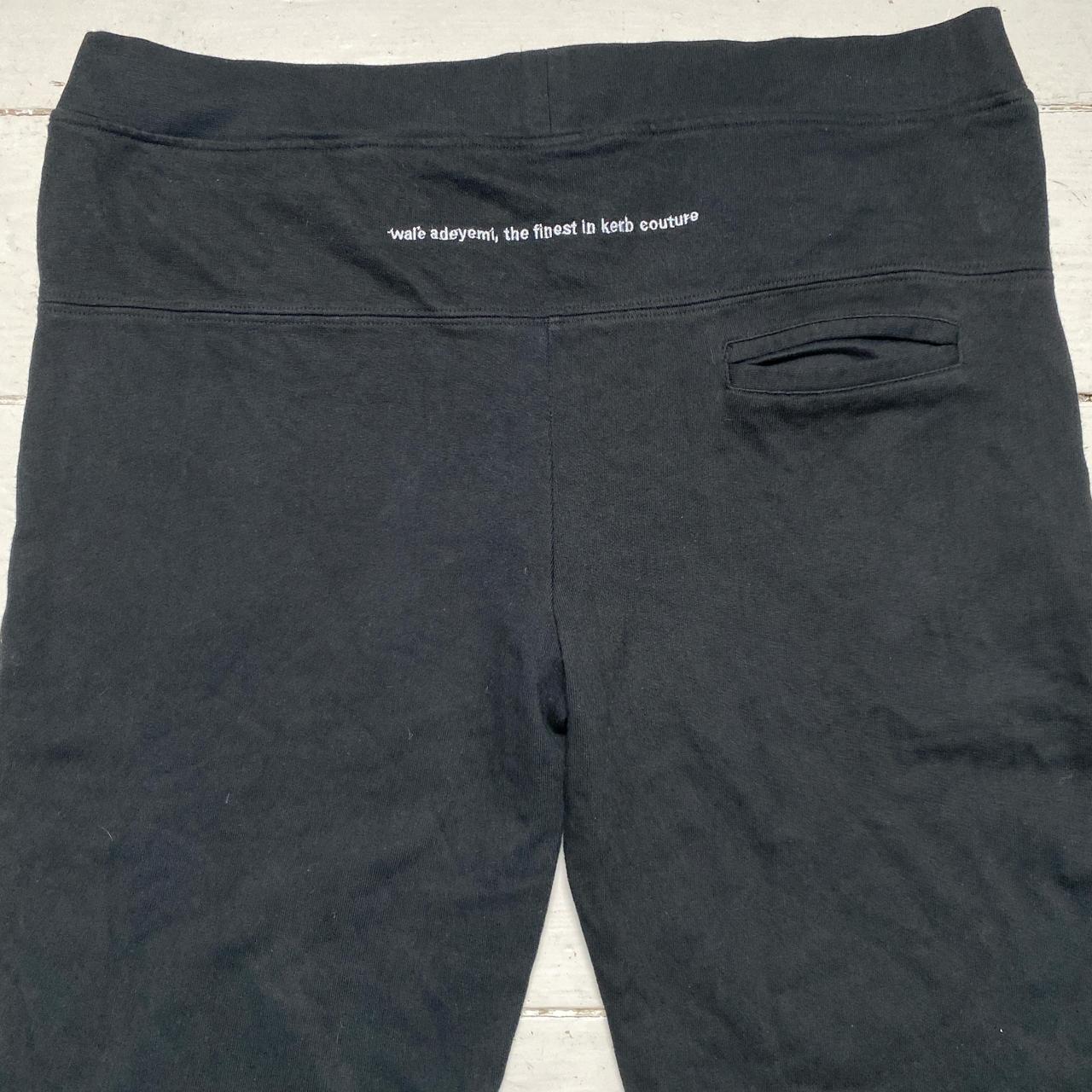 B Side Wale Adeyemi Black and White Baggy Y2K Grime Joggers (L)