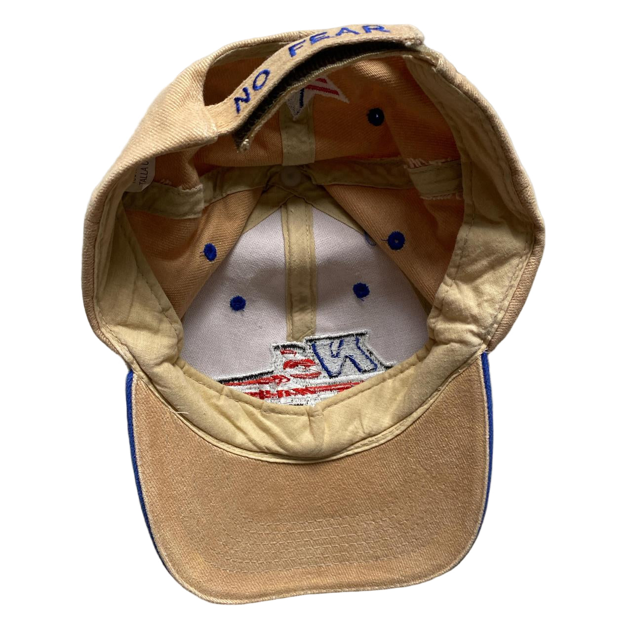No Fear USA Storm Eyes Vintage Cream Cap