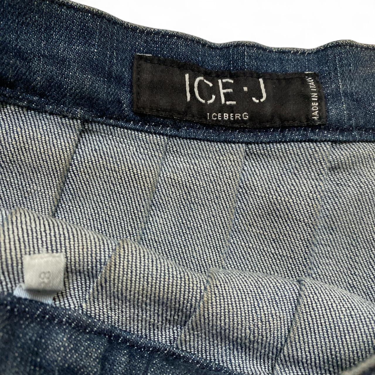Iceberg Jeans Ice J Vintage Pleated Denim Skirt (32W)