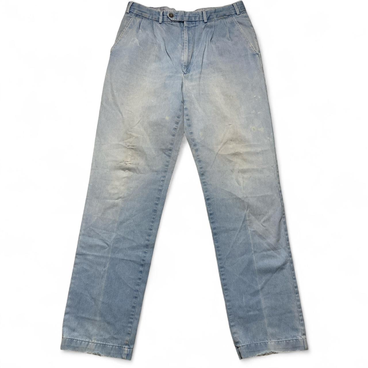 Burberry London Light Blue Chino Smart Trousers (34W)