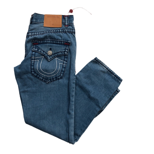 True Religion Stitch Stonewash Jeans (32W)