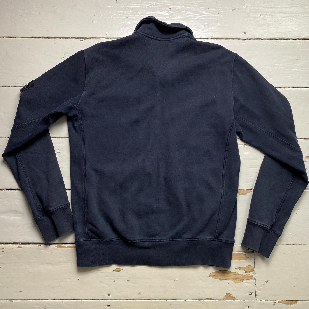 Stone Island Navy Zip Jumper