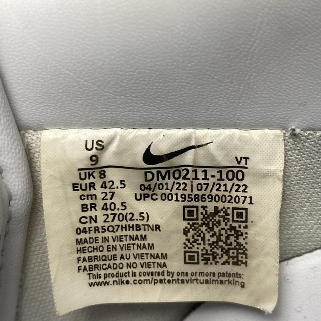 Nike Air Force 1 Fresh Leather Premium White (UK 8)