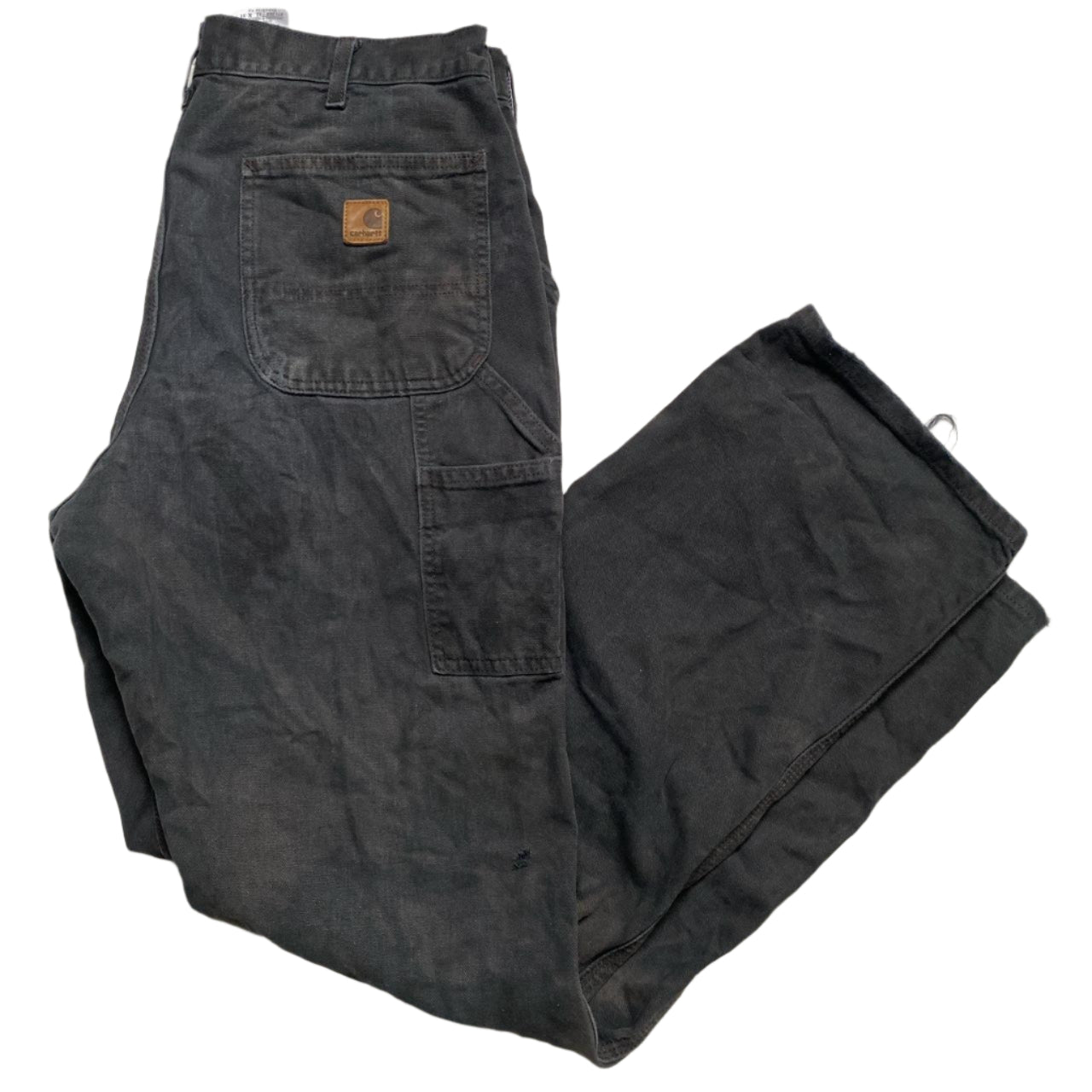 Carhartt Cargo Workwear Carpenter Black Trousers Jeans (35W)