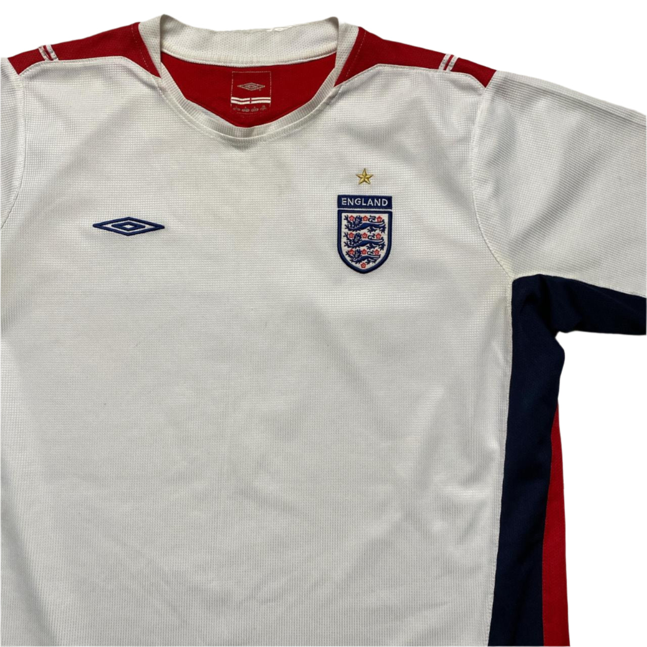 England Umbro Vintage White Football Jersey (L)