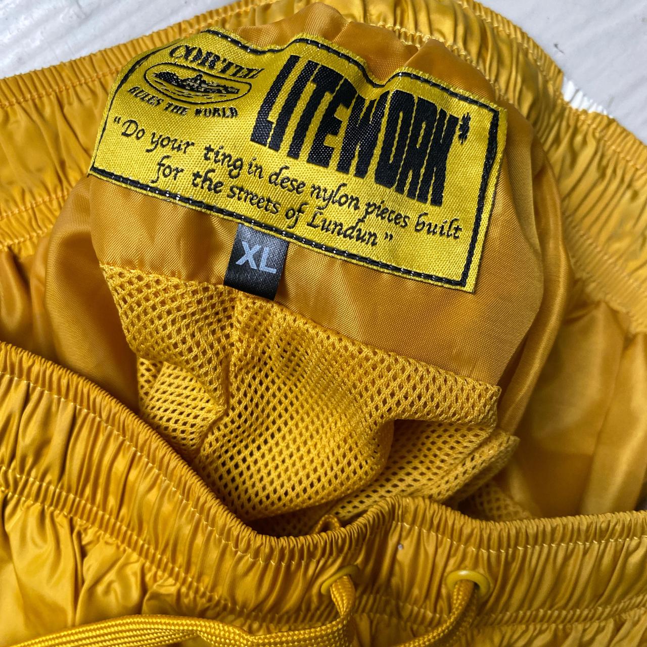 Corteiz Yellow Shell Shuku Trackpant Bottoms (XL)
