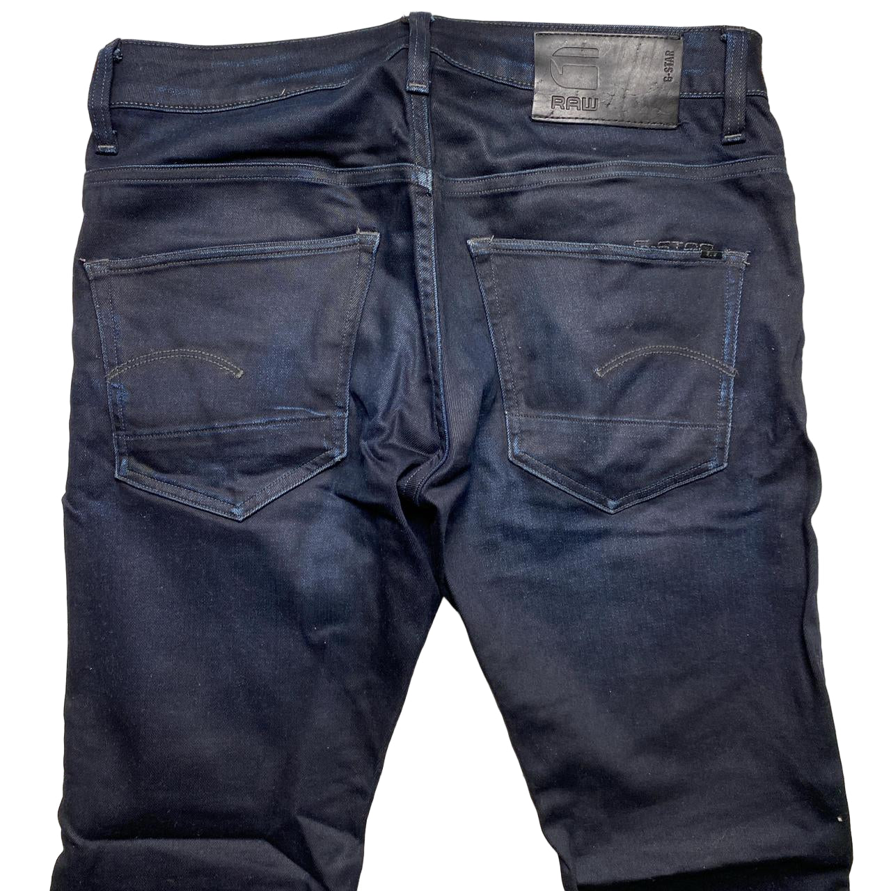 G Star Navy 3301 Slim Jeans (31W)