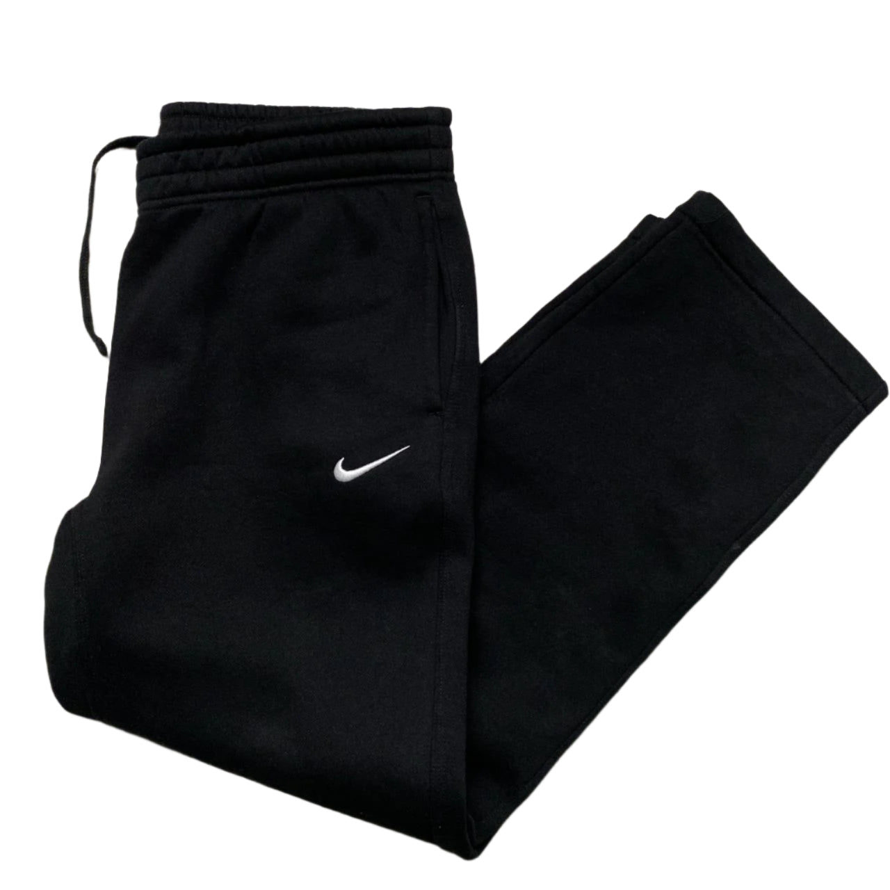 Nike Black and White Swoosh Baggy Bottoms (2XL)
