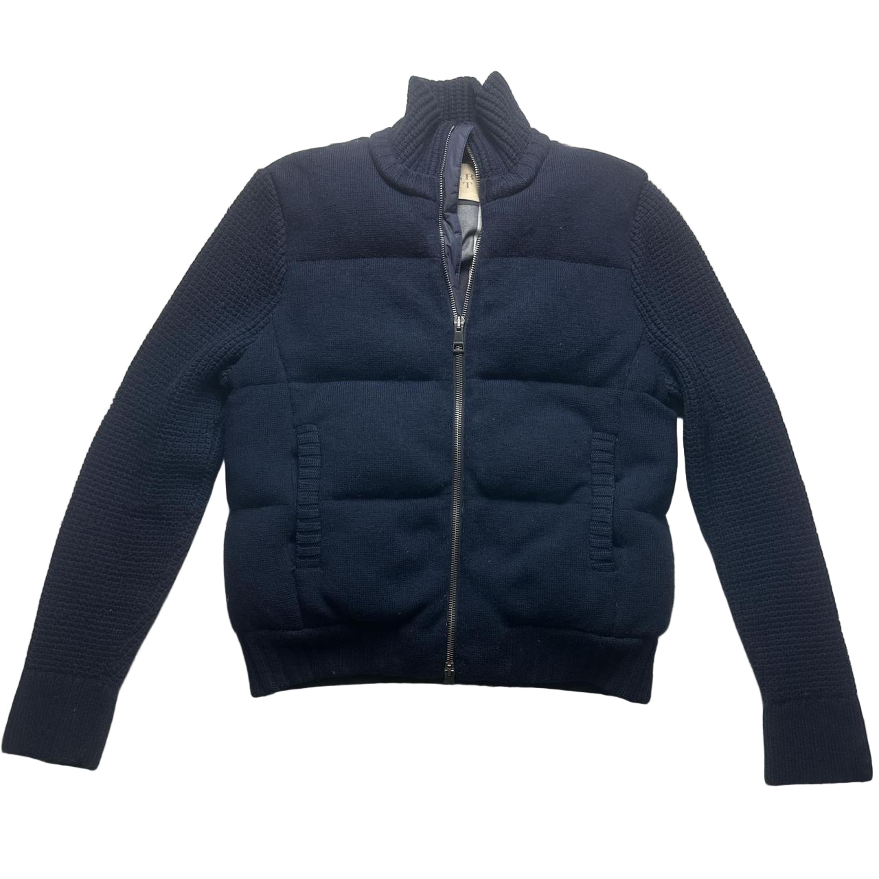 Burberry Brit Navy Knit Puffer Jacket (L)