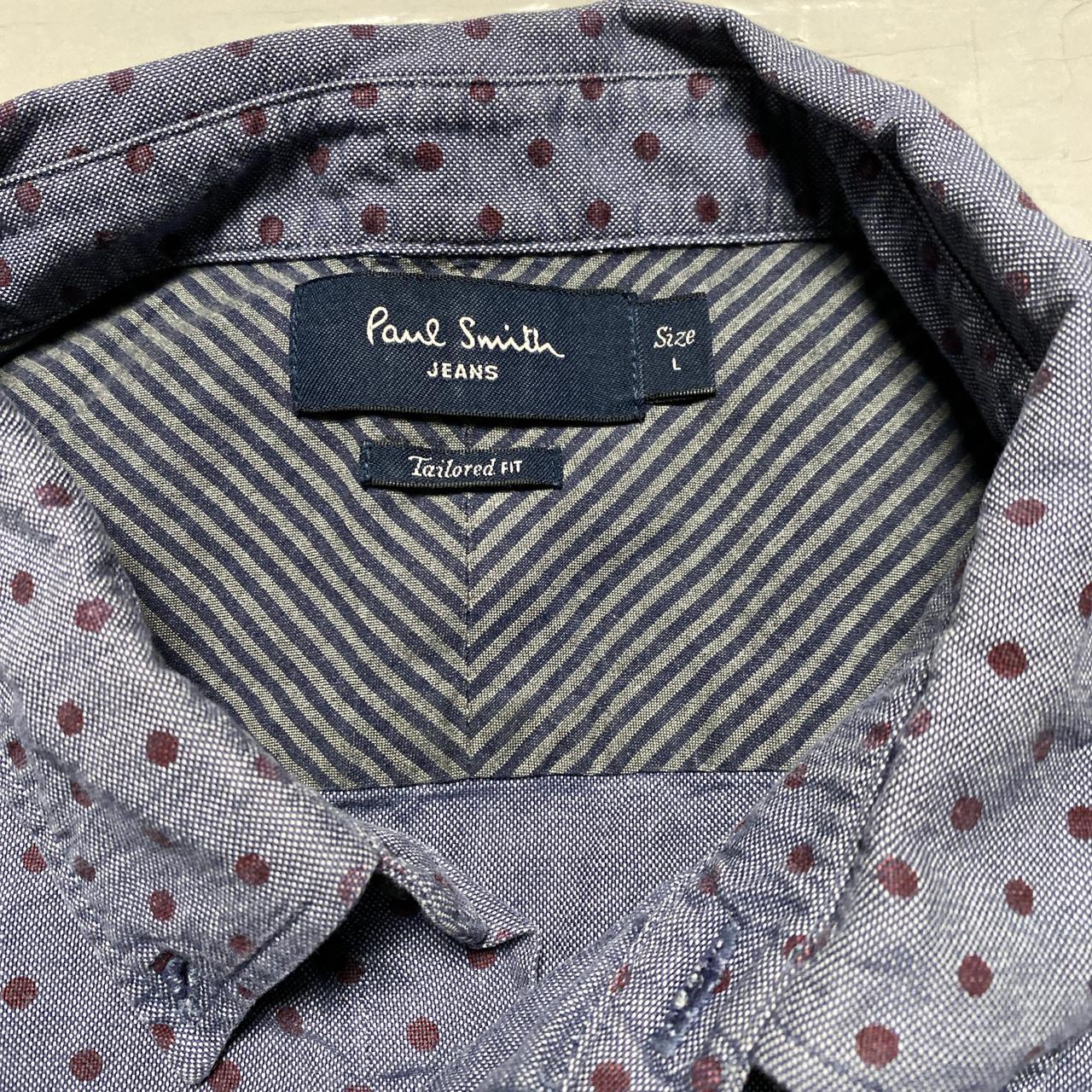 Ted Baker Blue Purple Polkadot Shirt (L)
