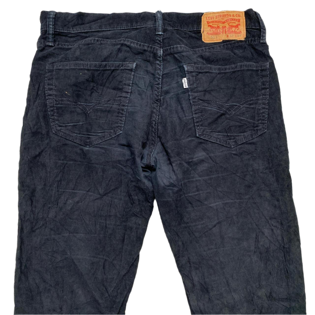 Levis 511 Black Corduroy Slim Jeans (32W)