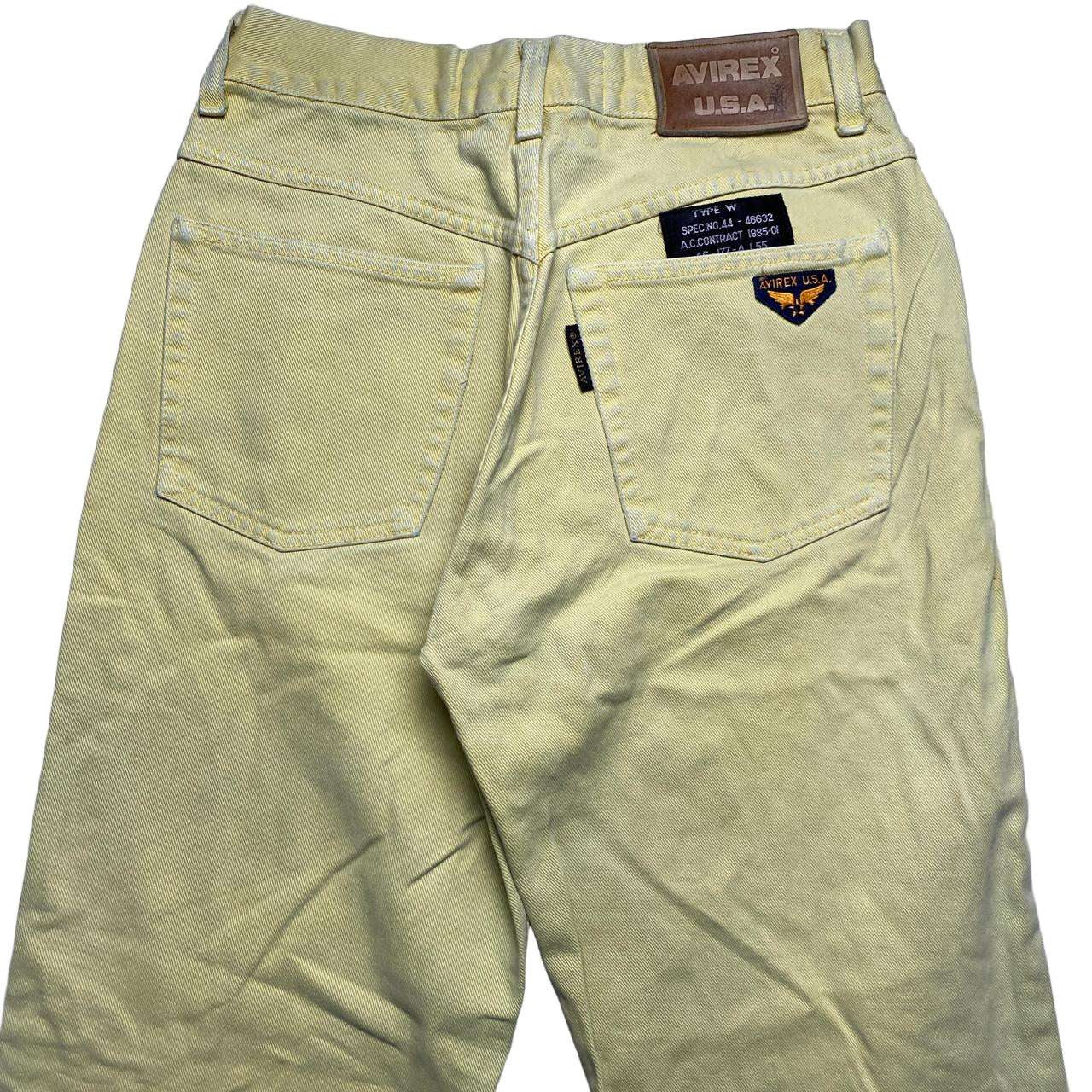 Avirex USA Vintage Military Jeans Light Yellow (28W)