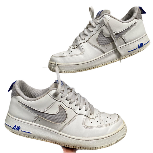 Nike Air Force 1 White and Blue (UK 8)