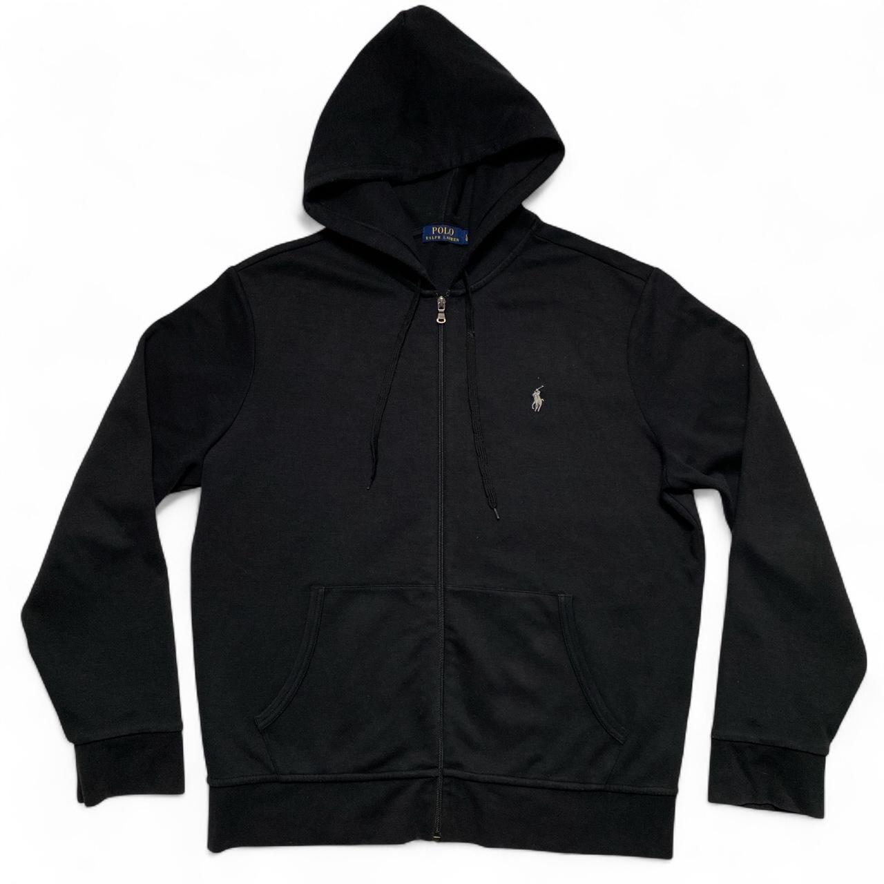 Polo Ralph Lauren Black and Grey Performance Hoodie (L)