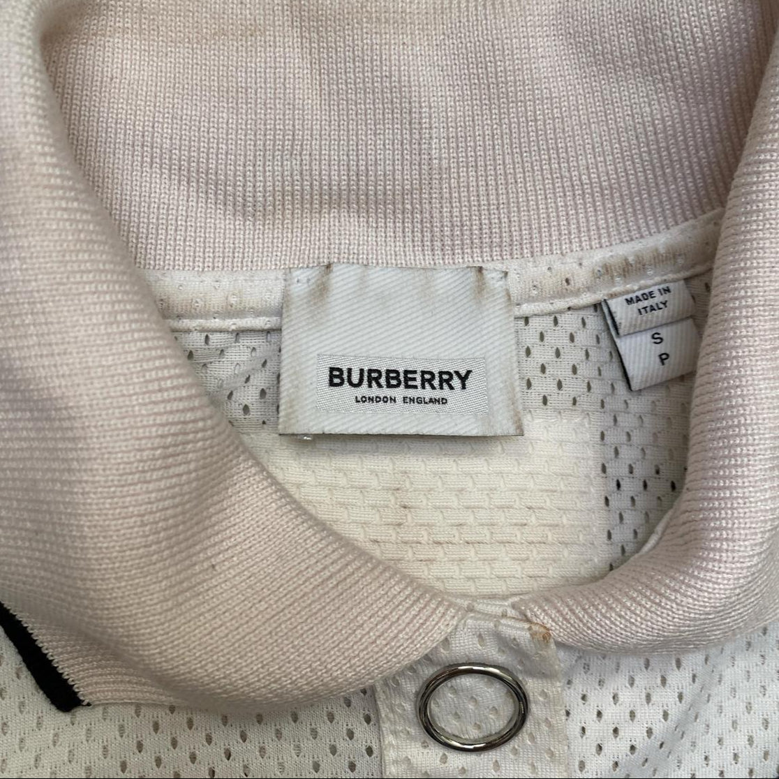 Burberry London Rugby Type Mesh Polo Jersey (S)