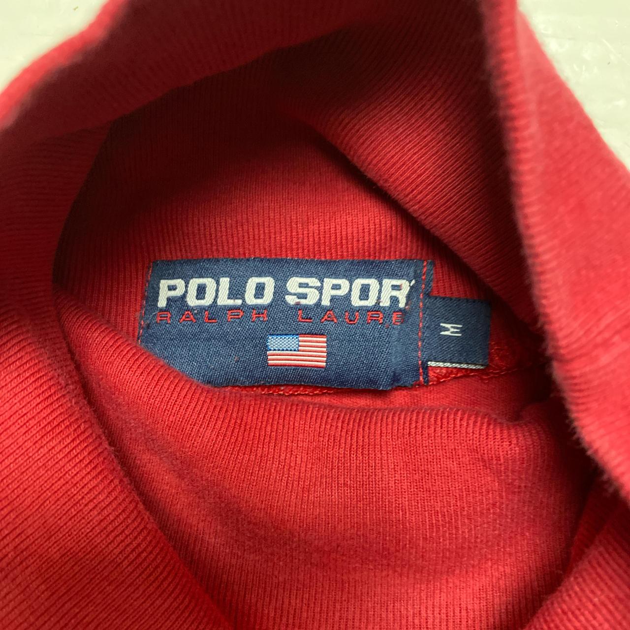 Polo Sport Ralph Lauren Red Turtle Neck Long Sleeve Sweatshirt (M)