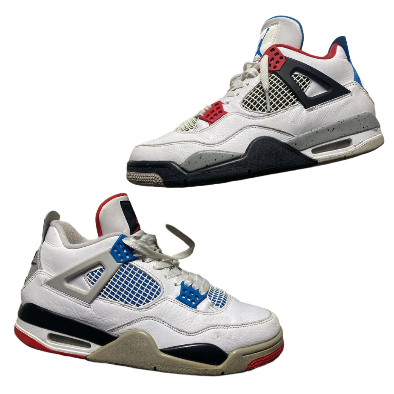 Jordan 4 Retro What The White Blue and Red (UK 8)