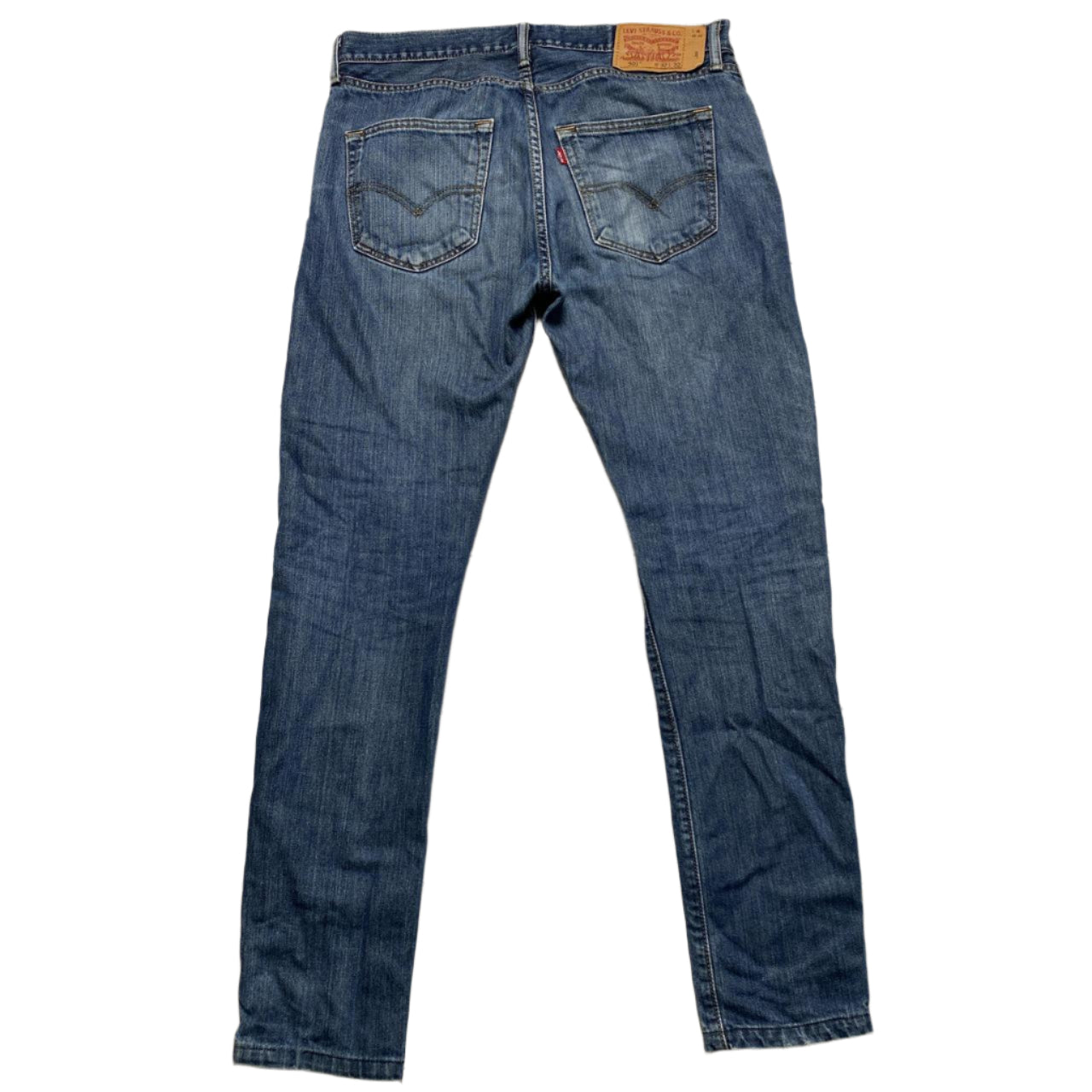 Levis 501 Blue Straight Fit Jeans (32W)