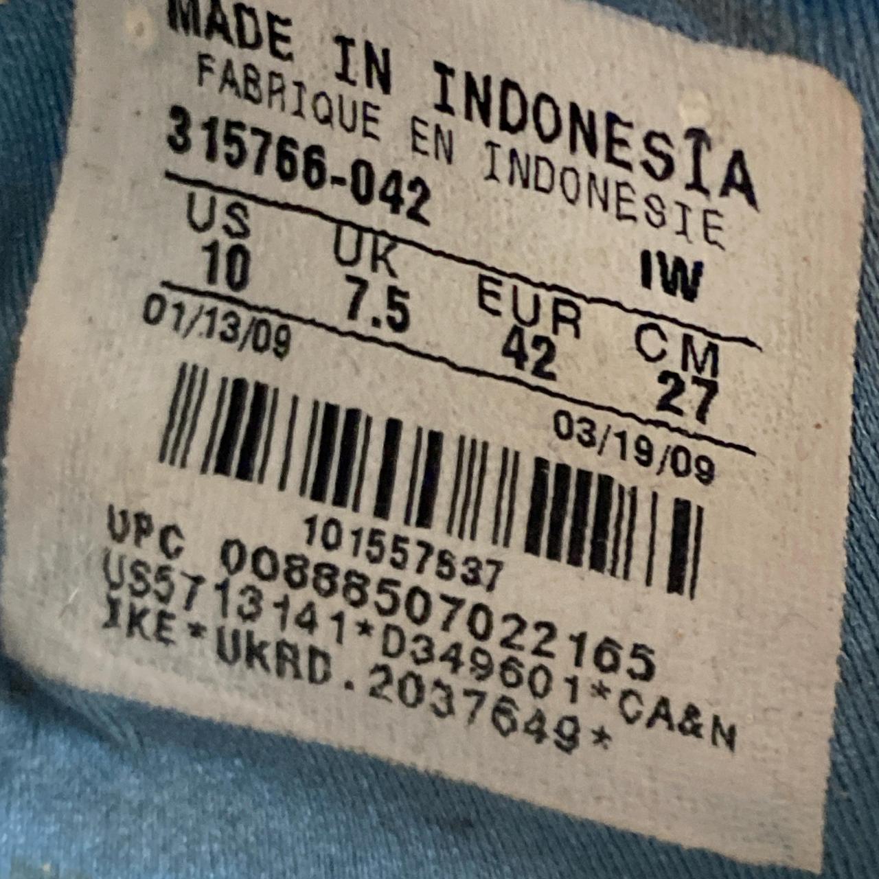 Nike Air Rift Vintage 2009 Silver and Blue Tabi Split Toe (UK 7.5)