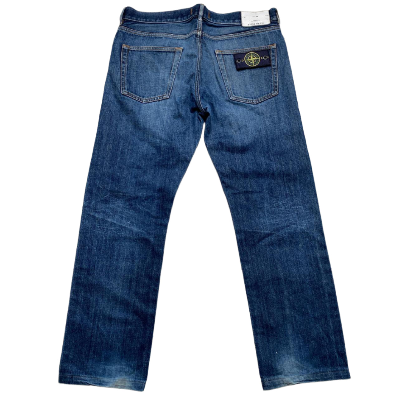 Stone Island Navy Baggy Jeans (32W)
