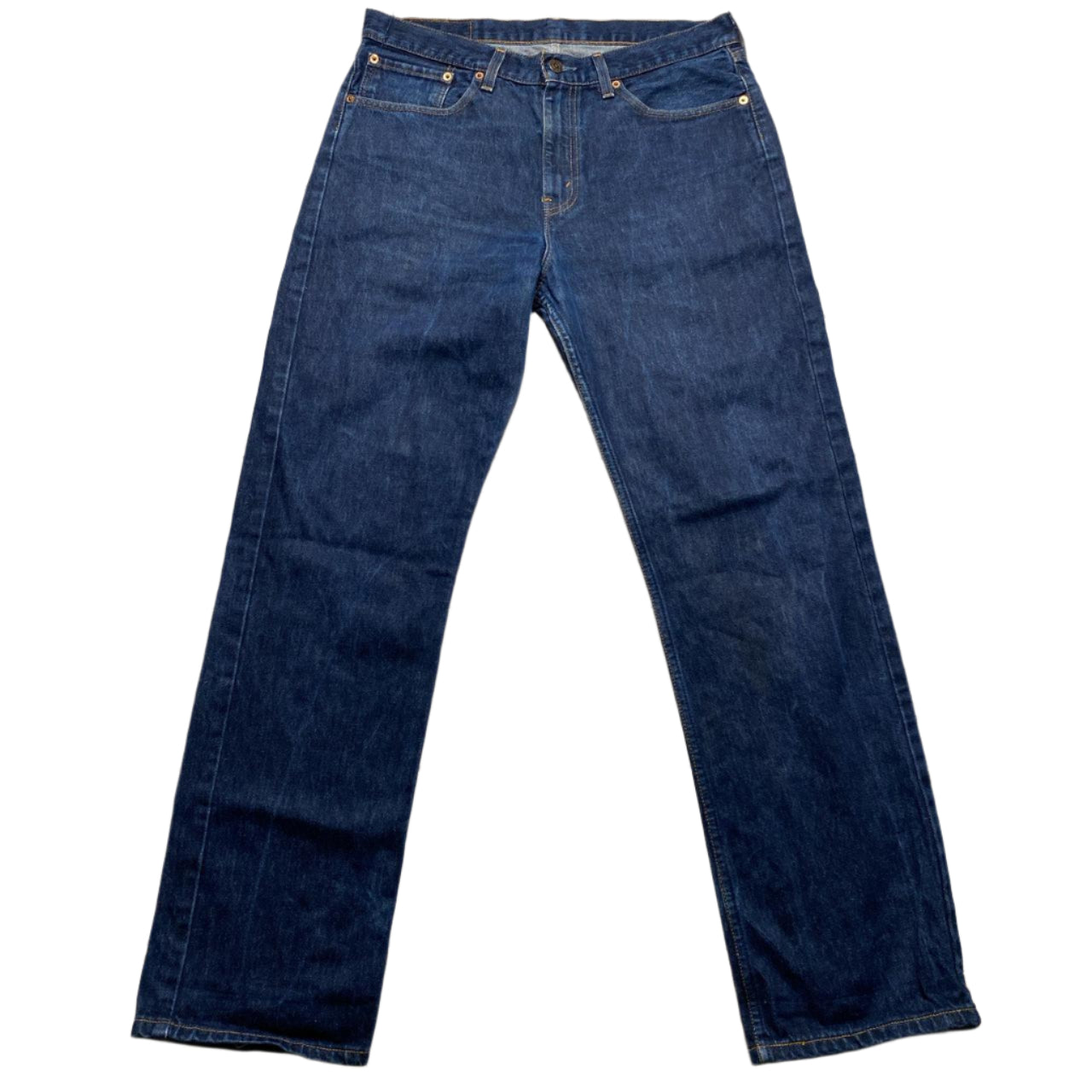 Levis 751 02 Baggy Distressed Navy Jeans (34W)