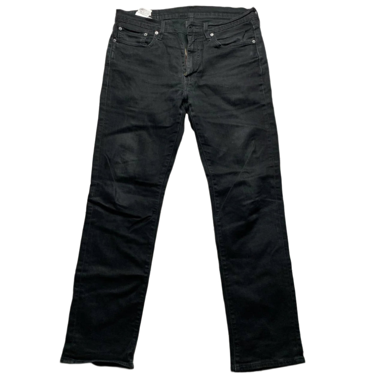 Levis 514 Black Straight Leg Baggy Jeans (33W)