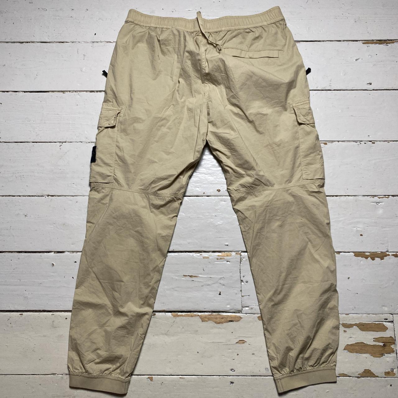 Stone Island Baggy Sand Khaki Cargo Combat Trousers