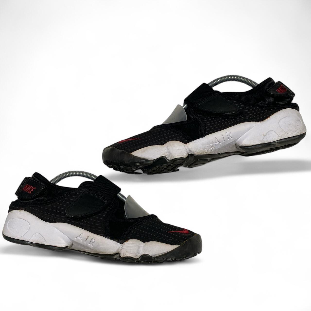 Nike Air Rift Black and Red Tartan Trainers (UK 9.5)