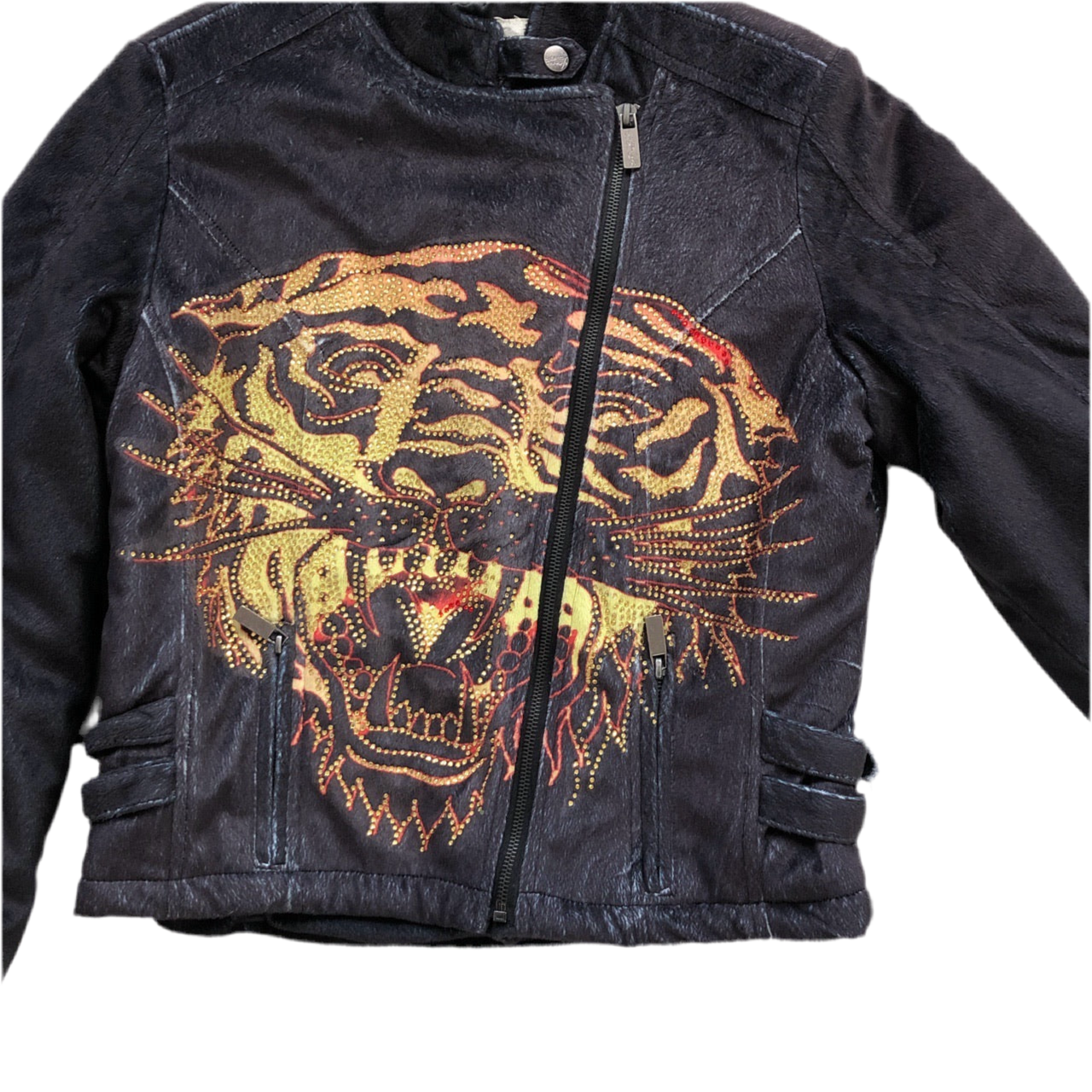 Ed Hardy Motorcycle Tiger Jacket (L)