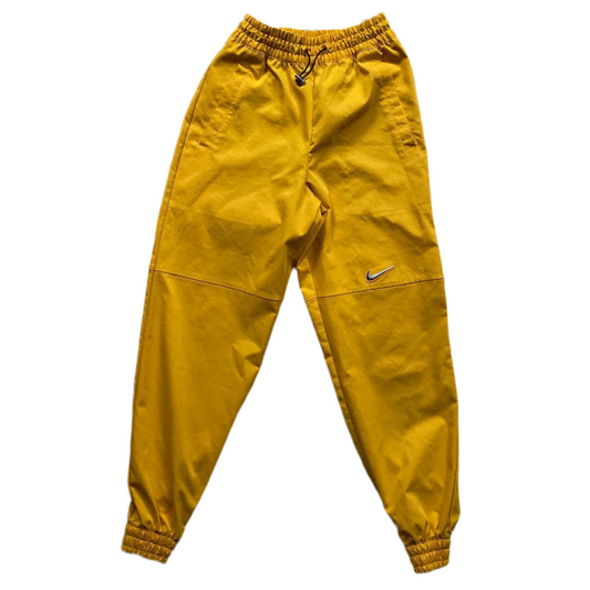 Nike Jewel Swoosh Yellow Cargo Bottoms (XS)