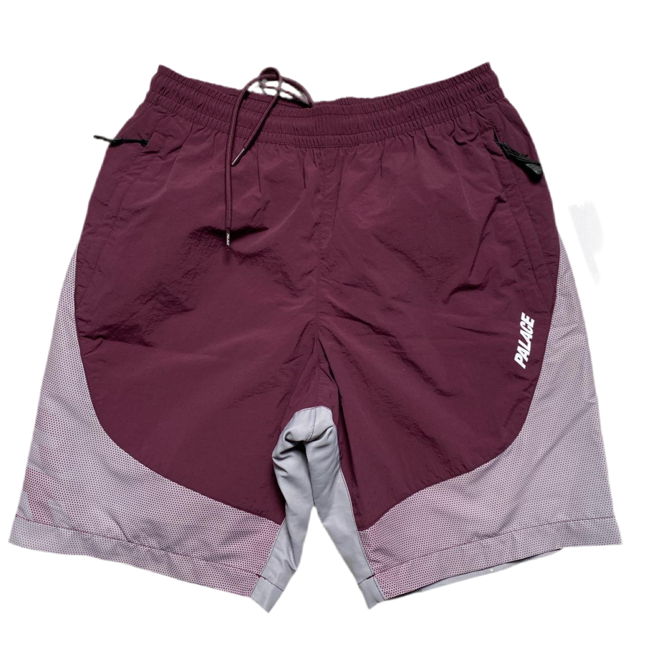 Palace Fade Shell Nylon Shorts Purple and Grey (M)