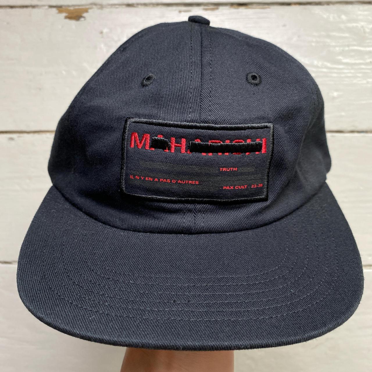 Maharishi 6 Panel Adjustable Cap Black and Red