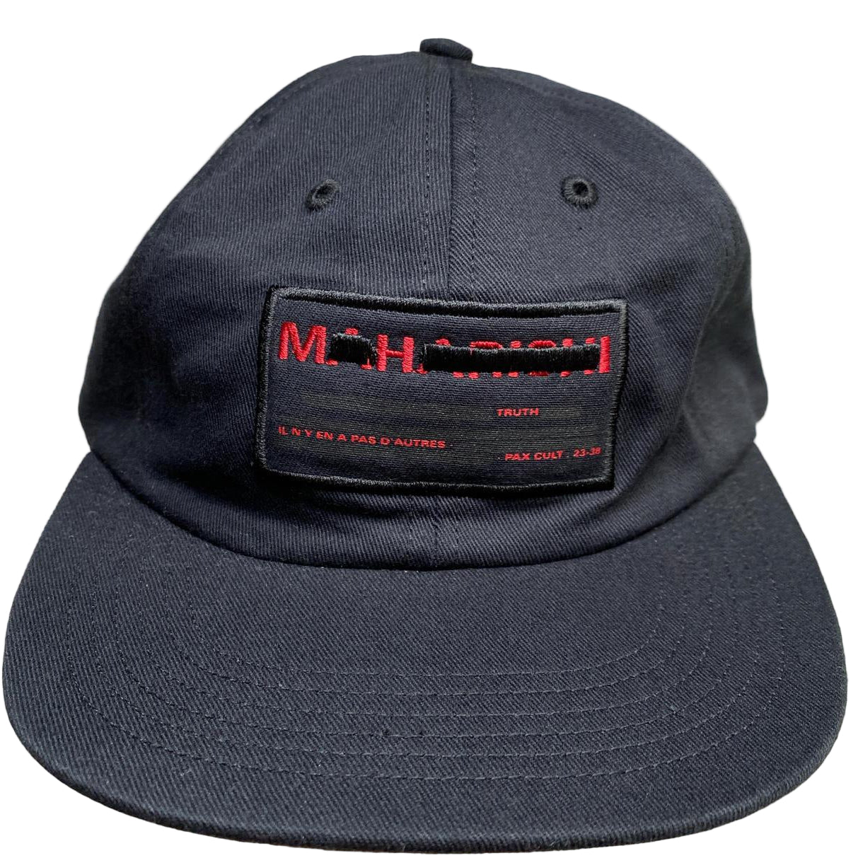 Maharishi 6 Panel Adjustable Cap Black and Red