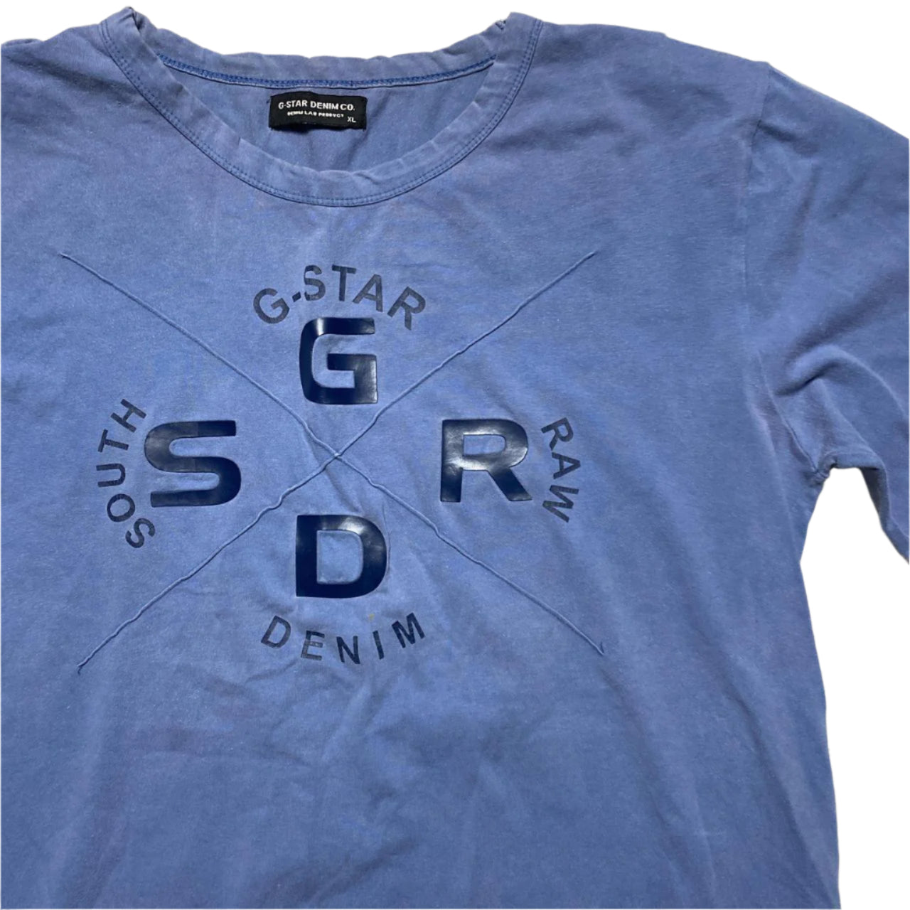 G Star Blue Long Sleeve T Shirt (XL)