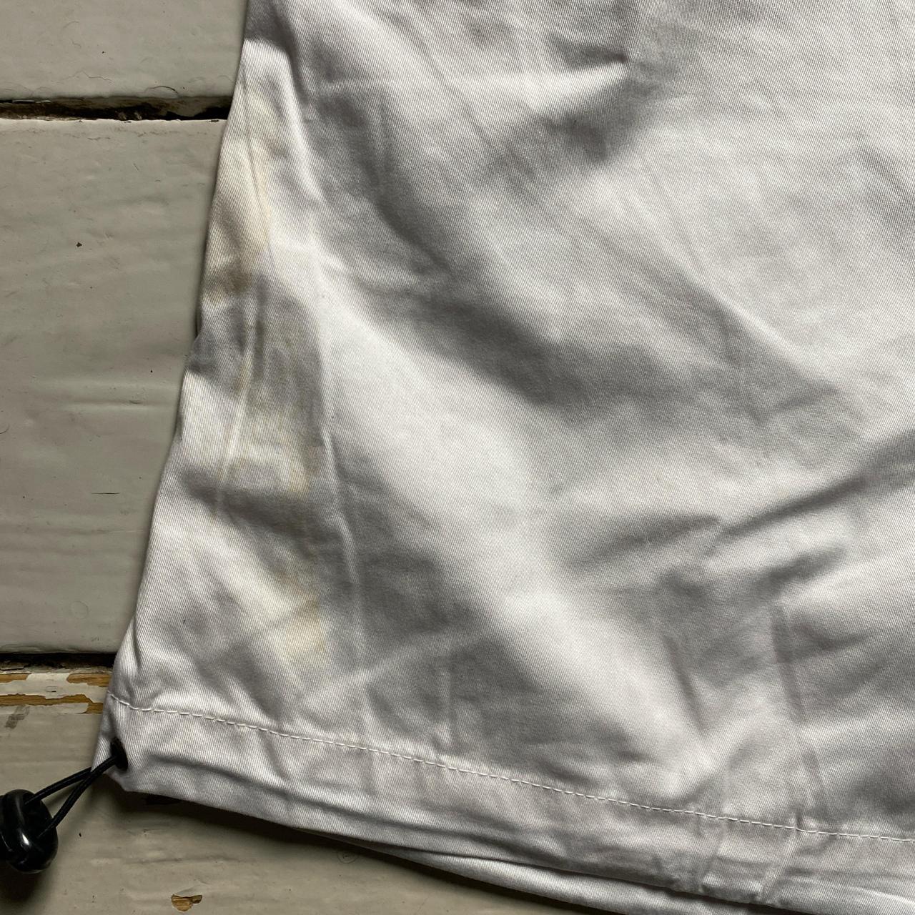 Criminal Damage White Cargo Parachute Combat Shorts