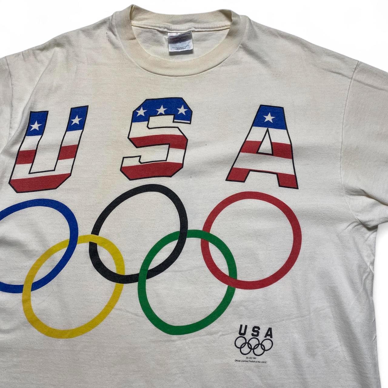 USA Olympics Vintage 90’s Single Stitch Graphic T Shirt (XL)