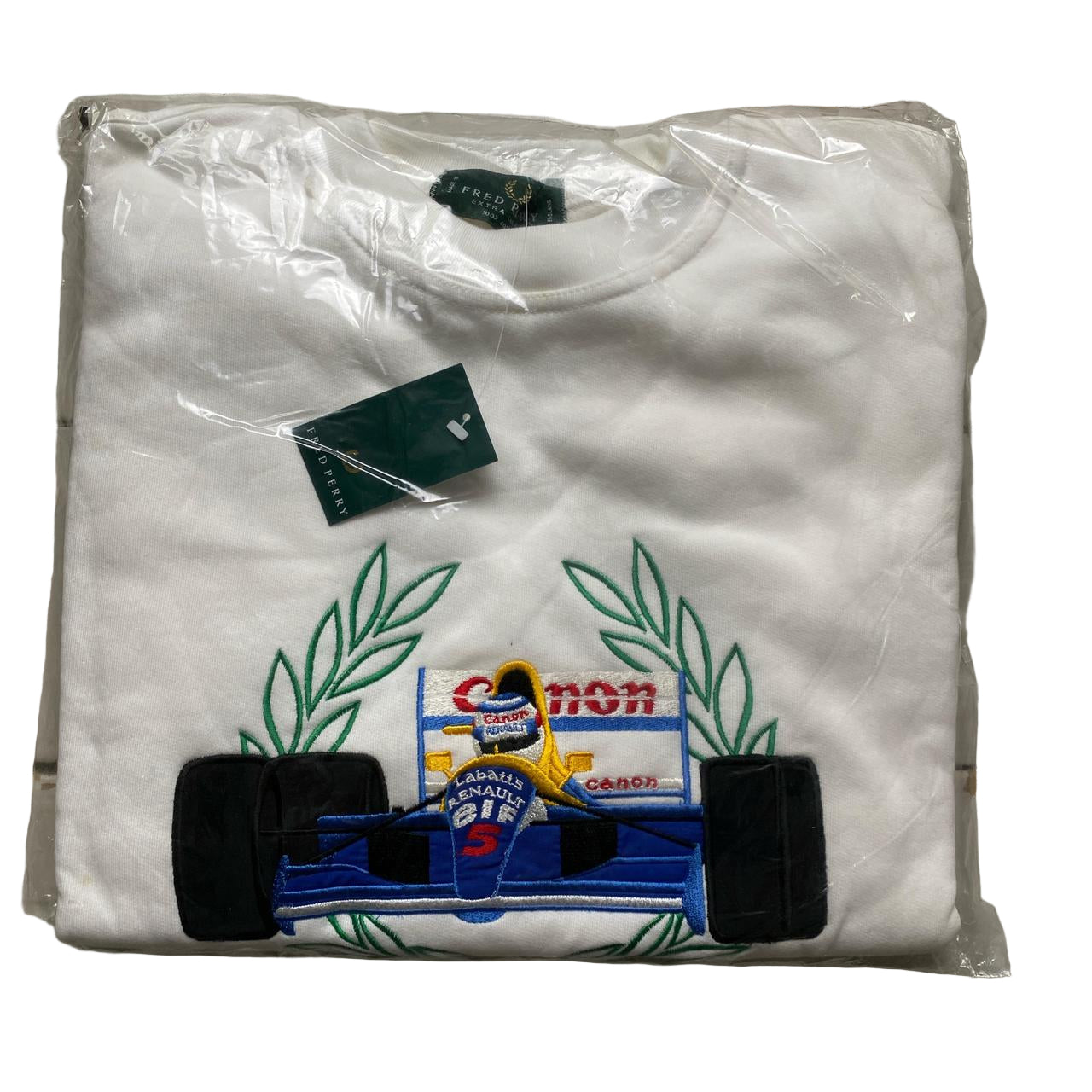Fred Perry Williams Formula 1 Vintage 90’s White Jumper (XL)