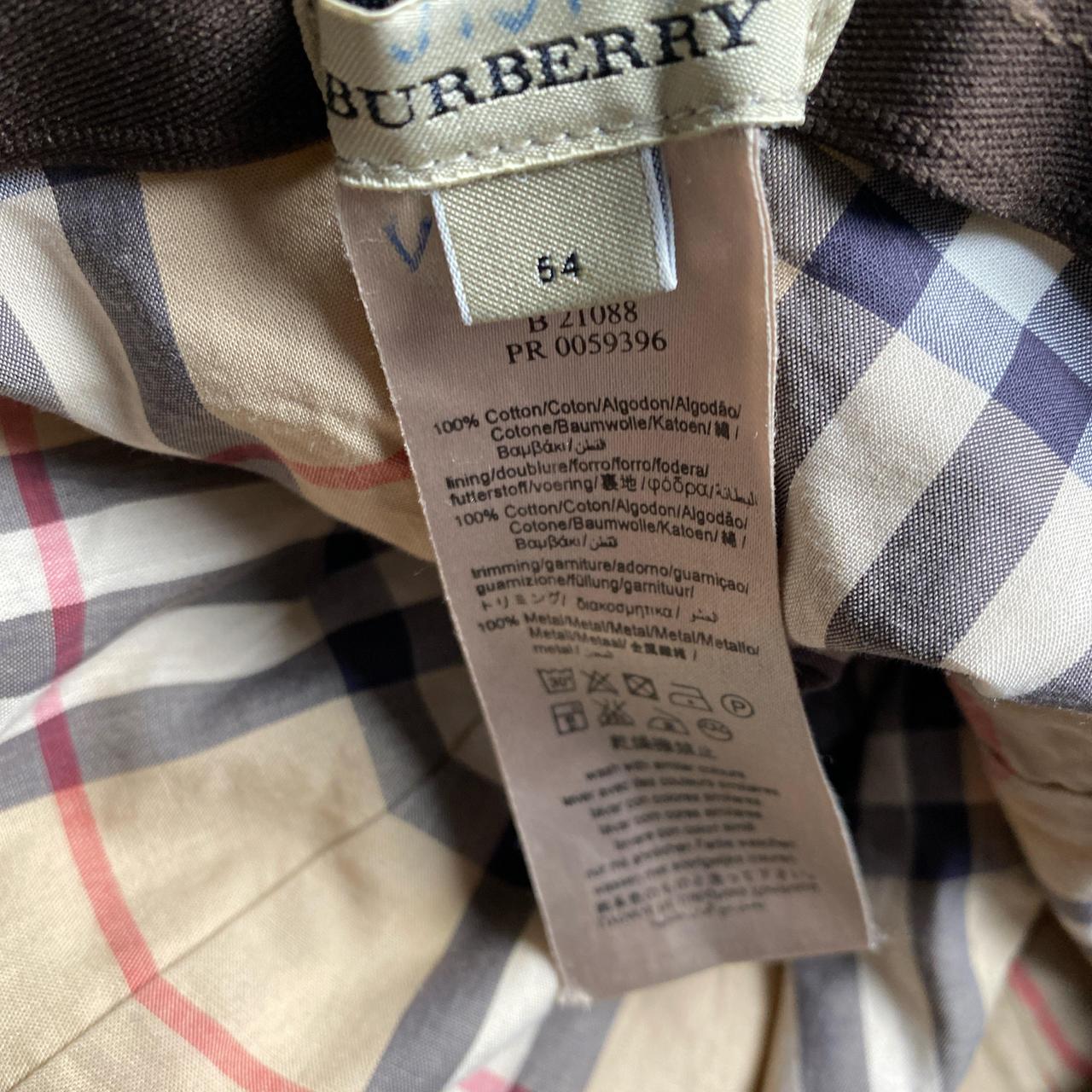 Burberry Cream Vintage Baseball Cap