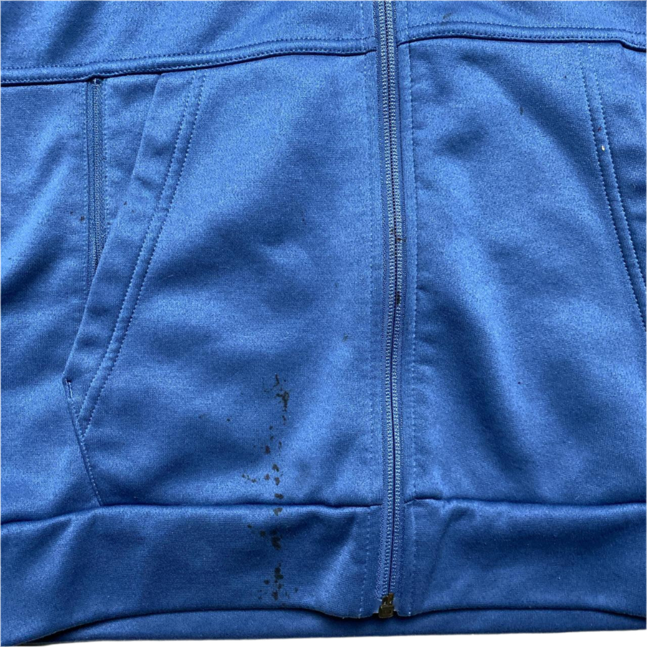 Nike Dri Fit Blue and Black Hoodie (M)