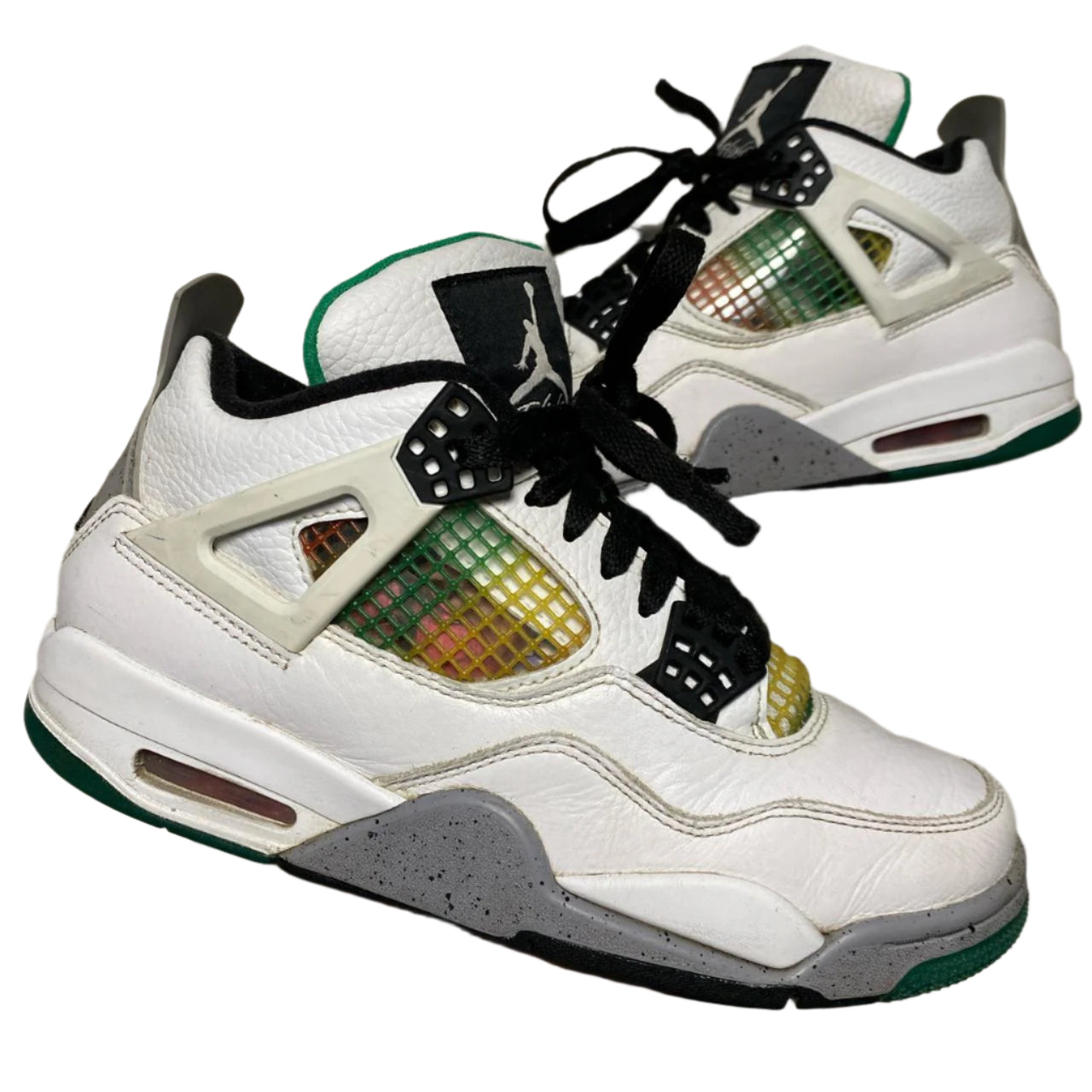 Jordan 4 Rasta White Black Yellow Red and Green (UK 5)