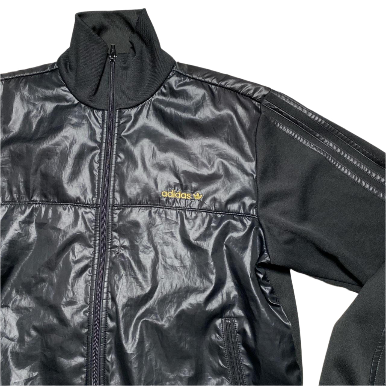 Adidas Originals Black and Gold Tracksuit Jacket (M)