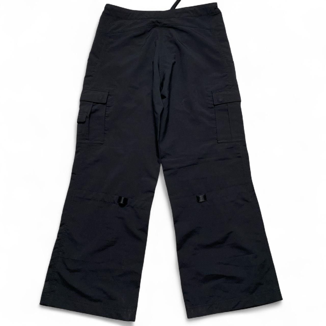 Nike Vintage Y2K Womens Black Small Swoosh Cargo Trousers (8)